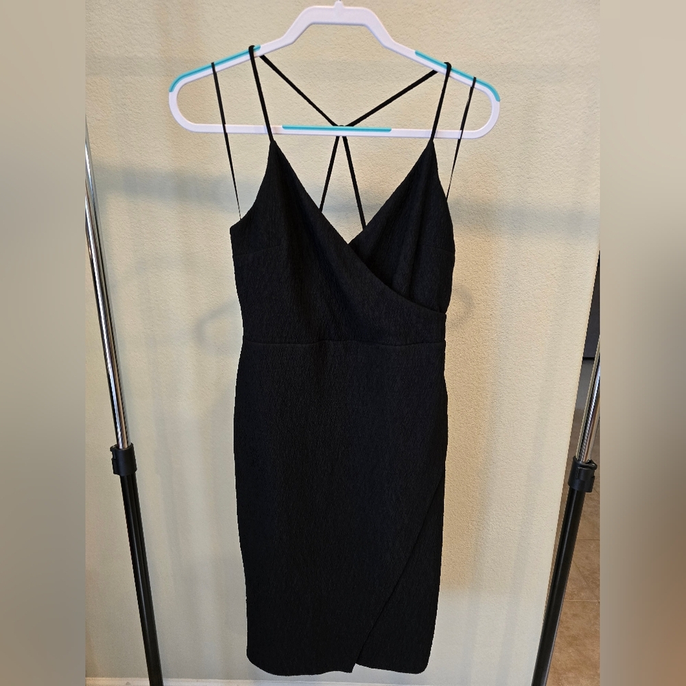 Textured Black Express Dress size Medium